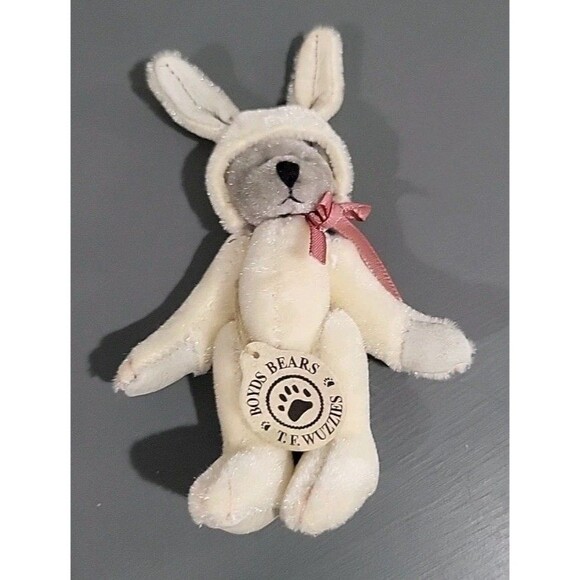 BOYDS BEARS 1999 Tilly F. Wuzzie MINIATURE Teddy Bear as Bunny #596000 Retired! - Picture 1 of 6